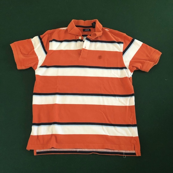 Izod Striped Polo Shirt - Picture 2 of 6